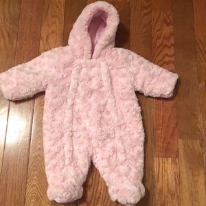 Baby faux fur jumpsuit for baby girl very soft